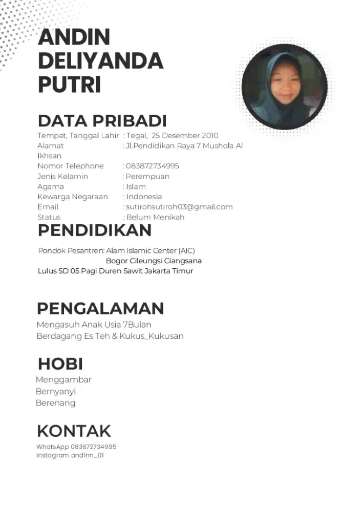 mencari kerja apapun itu yang penting halal sesuai yang di cv