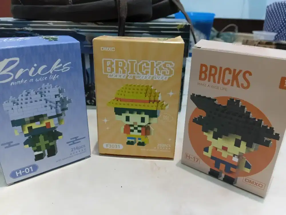 Mainan anak PUZZLE BALOK SUSUN 3D mini kartun