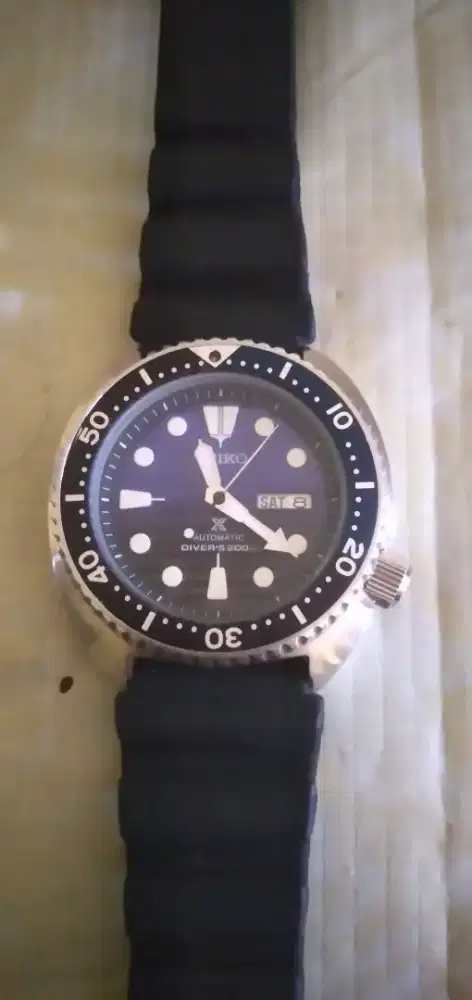 jam seiko turtle original mesin 4r36 mulus