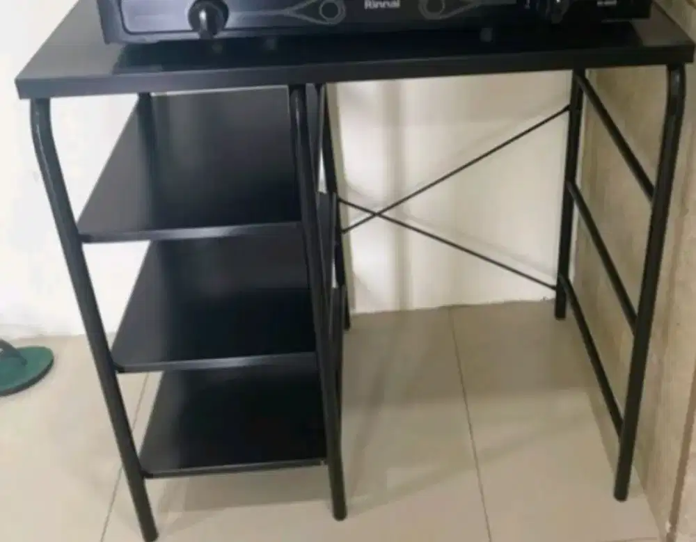 Rak Meja Tempat Kompor Gas Minimalis/Meja Dapur Memasak Bahan Baja prm