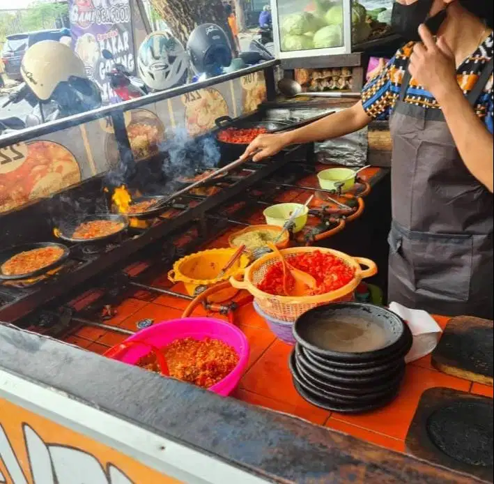 DIJUAL CEPAT KOMPOR COBEK GORENG SAMBAL 5 TUNGKU BAGUS FULLSET