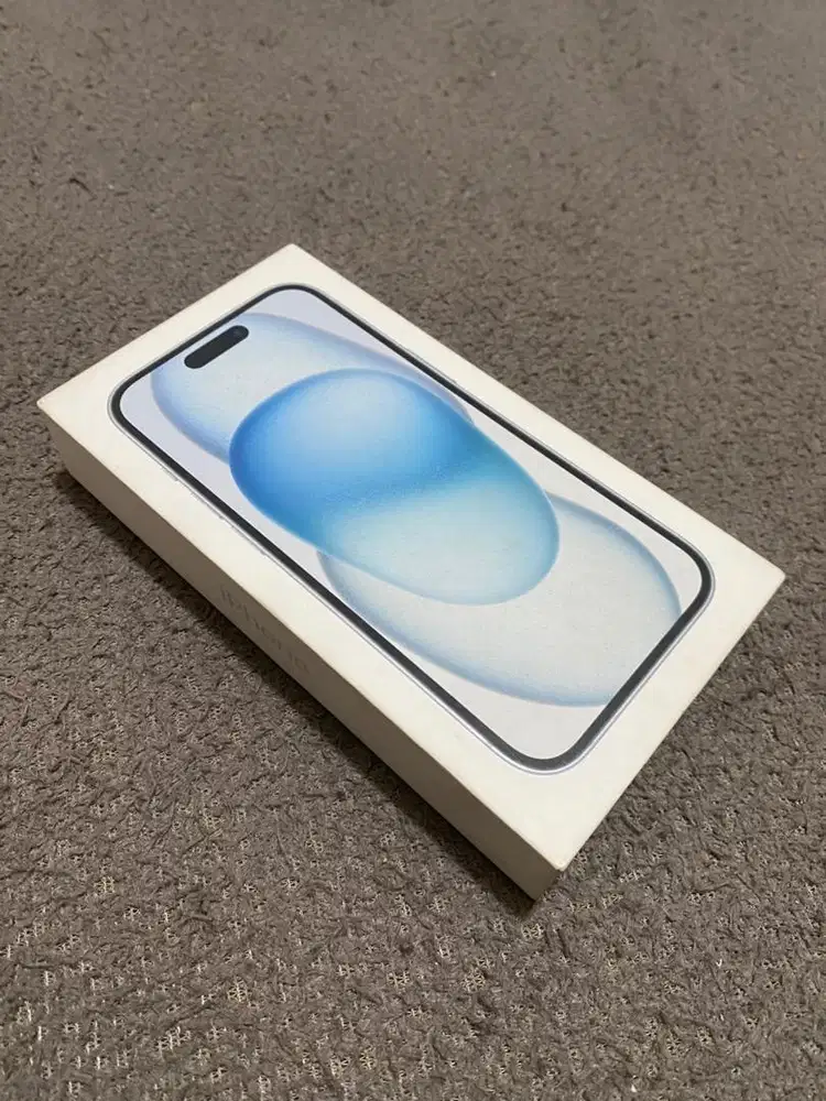 Di jual iphone 15 128 GB Blue iBox New Segel