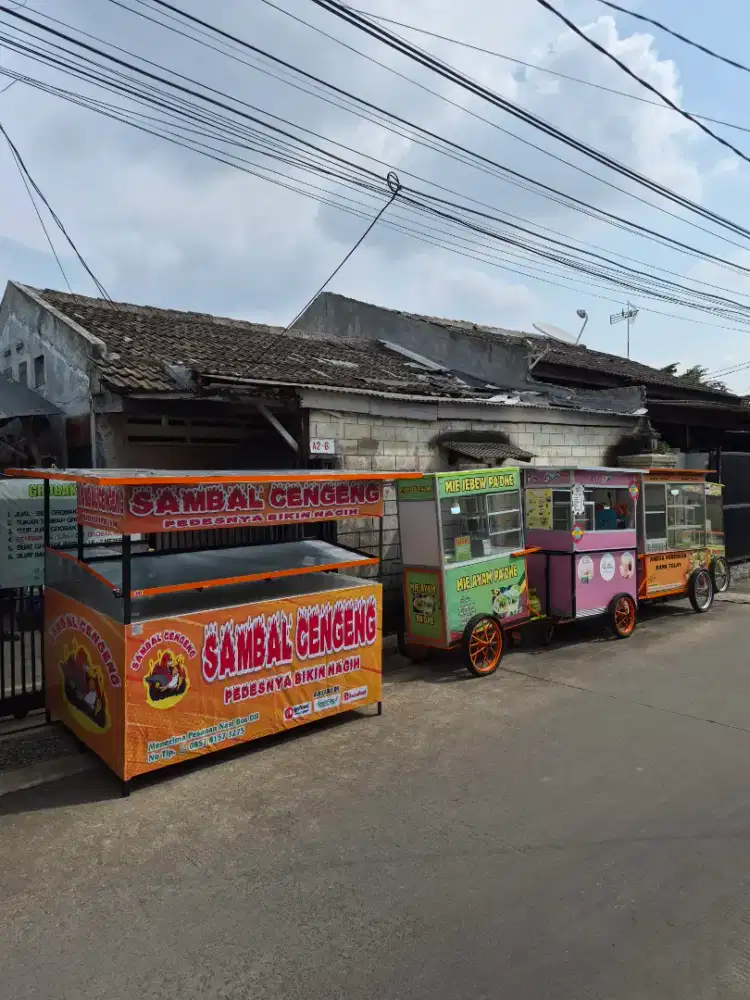 gerobak sempol ayam/cilok/bakso/somay/mie ayam/soto/DLL
