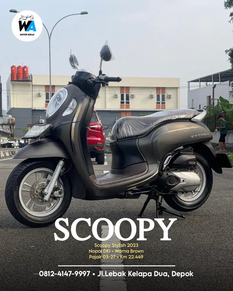 DP 800 RIBU Honda New Scoopy Stylish Tahun 2023 Kredit/Cash