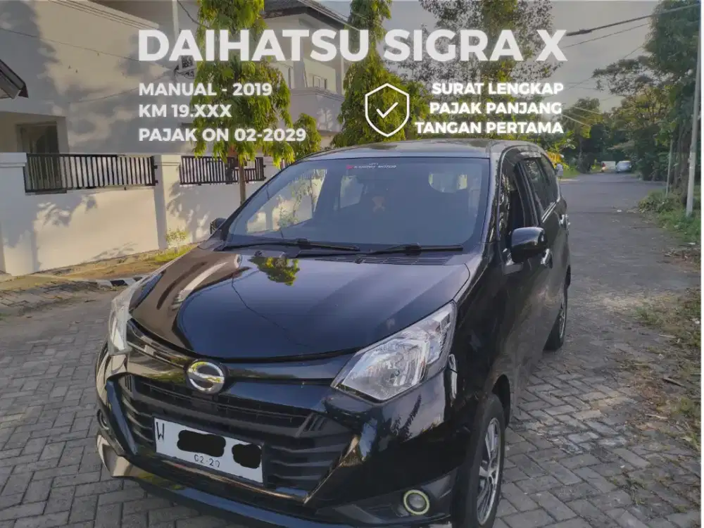 Km 19.xxx Sigra X 2019 MT