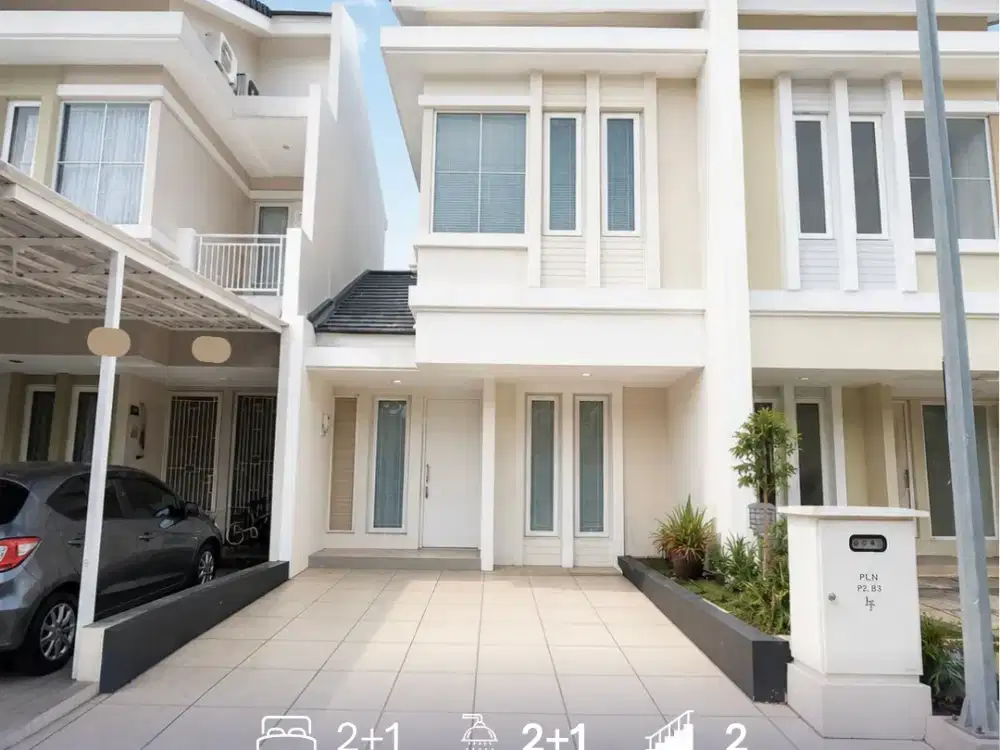 Rumah Sewa Furnished Siap Huni di Modernland