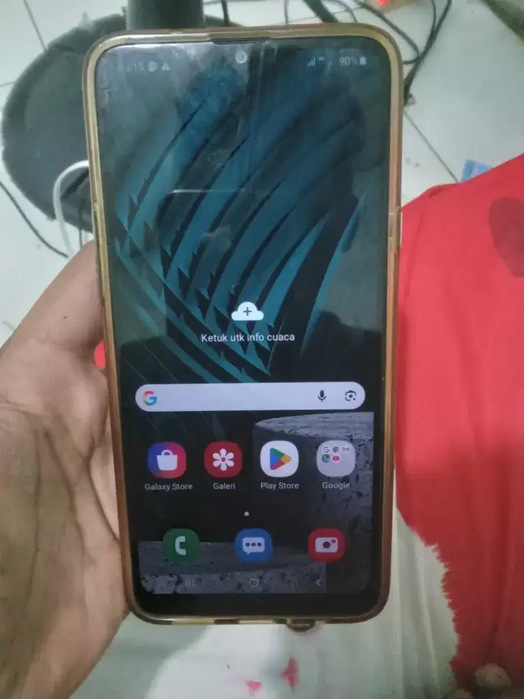 Dijual cepat samsung a20s Ram 4/64GB hp+chasan