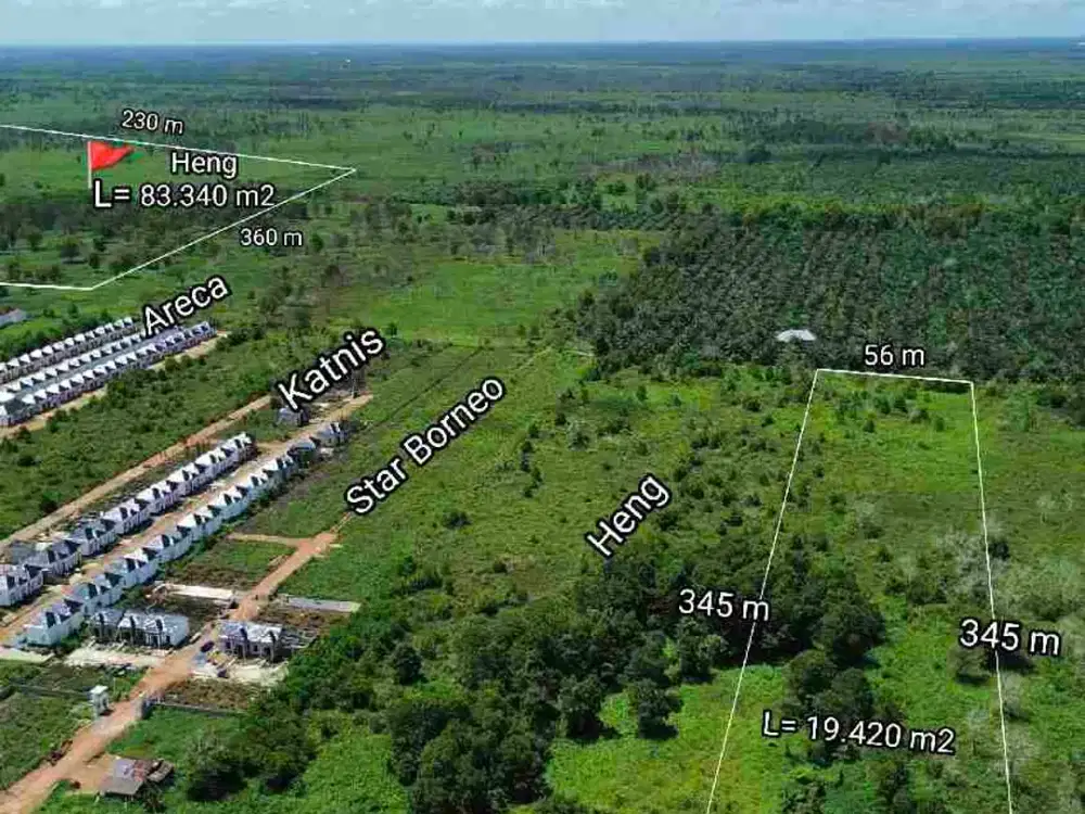 Di Jual Tanah Tepi jalan Sungai Raya Dalam