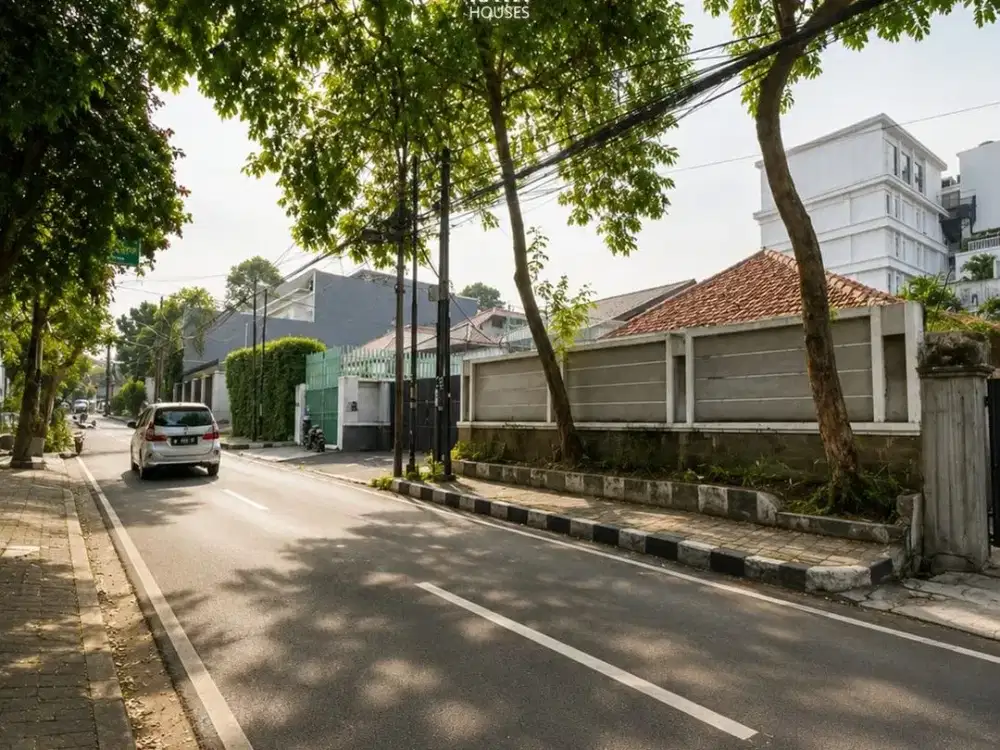 Menteng 657m² Rumah Lama Hitung Tanah Row Lebar 16x40m, 68jt/m² Nego