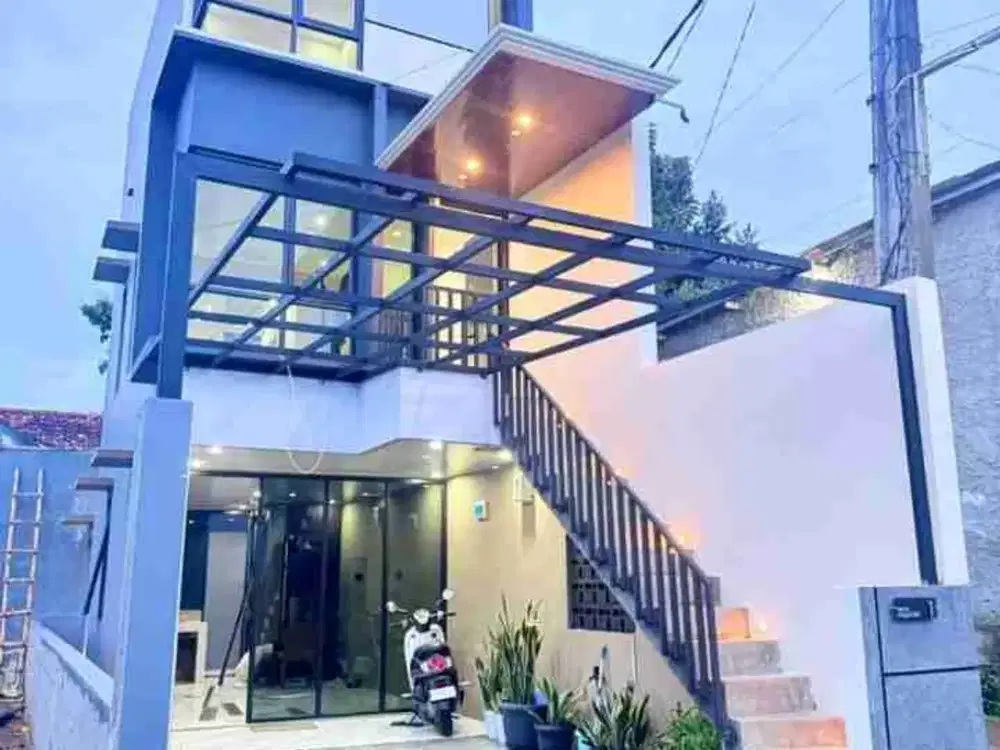 Rumah cash 3 lantai desain kaos dern lokasi Bojong gede