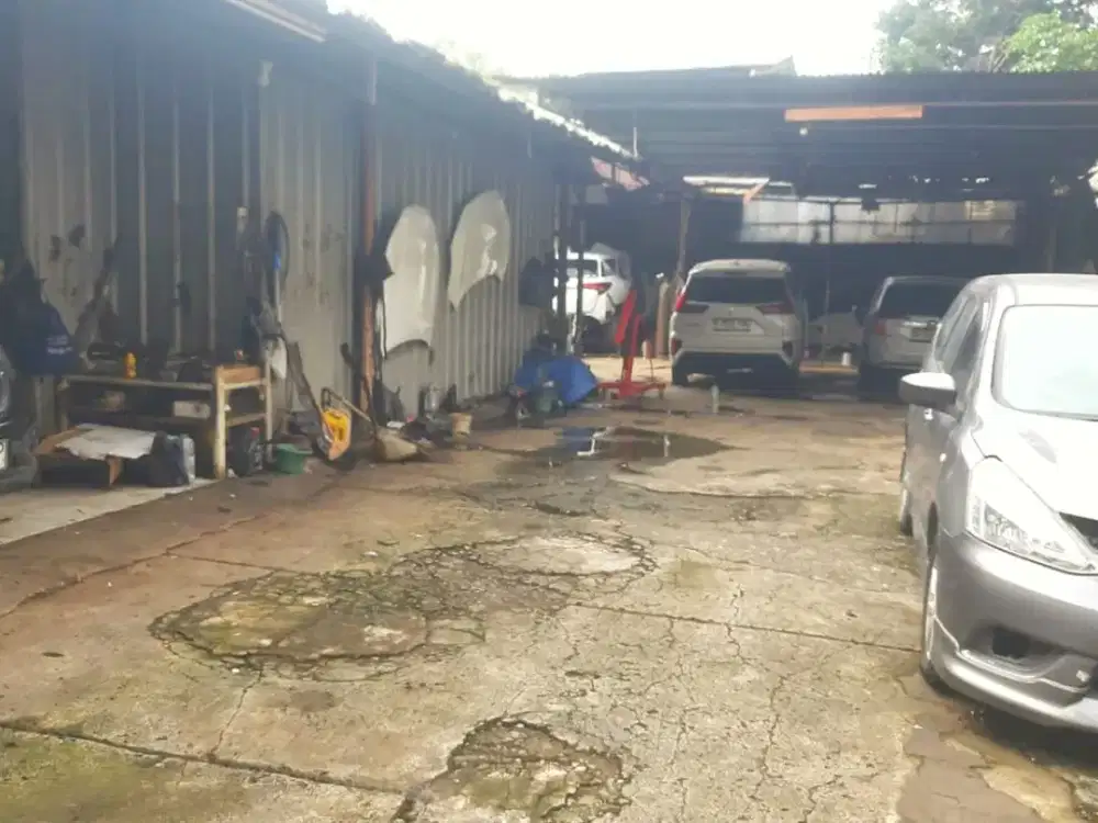 Djual & Isewakan Tanah & Bangunan Berupa Bengkel Di Duren Sawit Jakarta Timur Lokasi Pinggir Jalan Ramai, Cocok Untuk Usaha Bengkel, Gudang, Car Wash