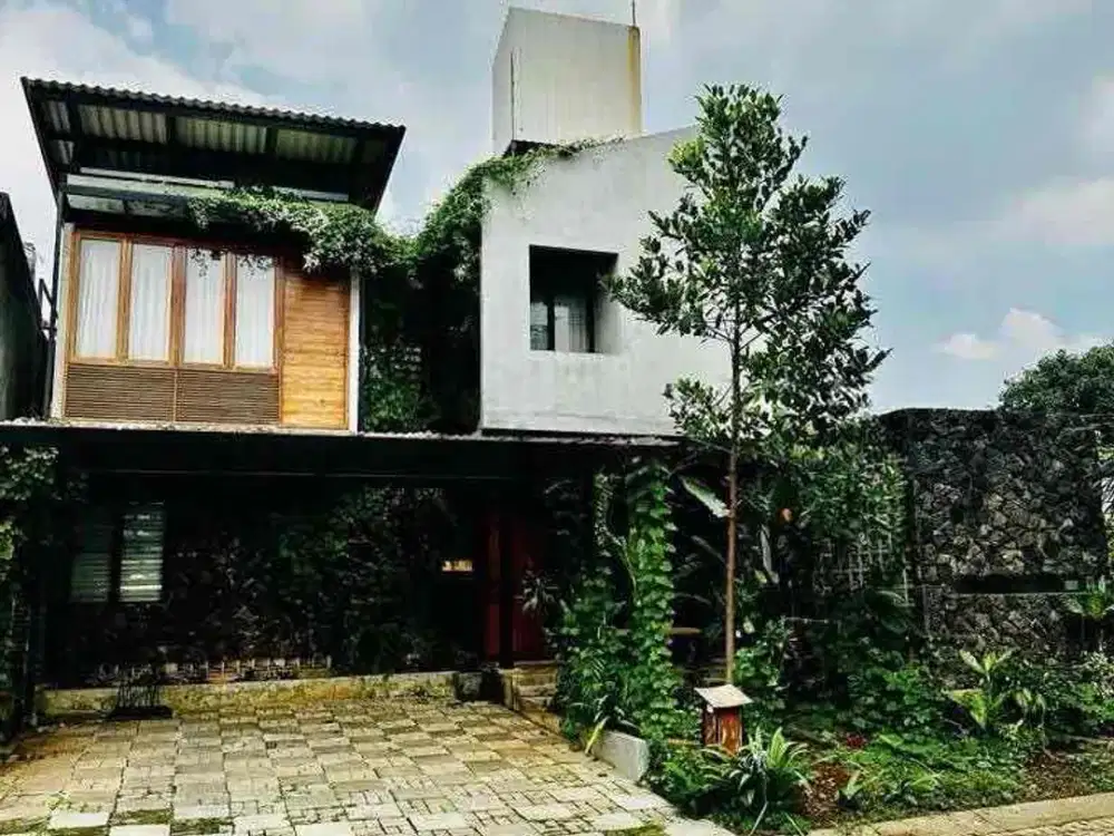 Rumah Industrial Style Emerald View Bintaro Jaya Sektor 9 Besar Murah dan Semi Furnished Hanya 4.4M neho