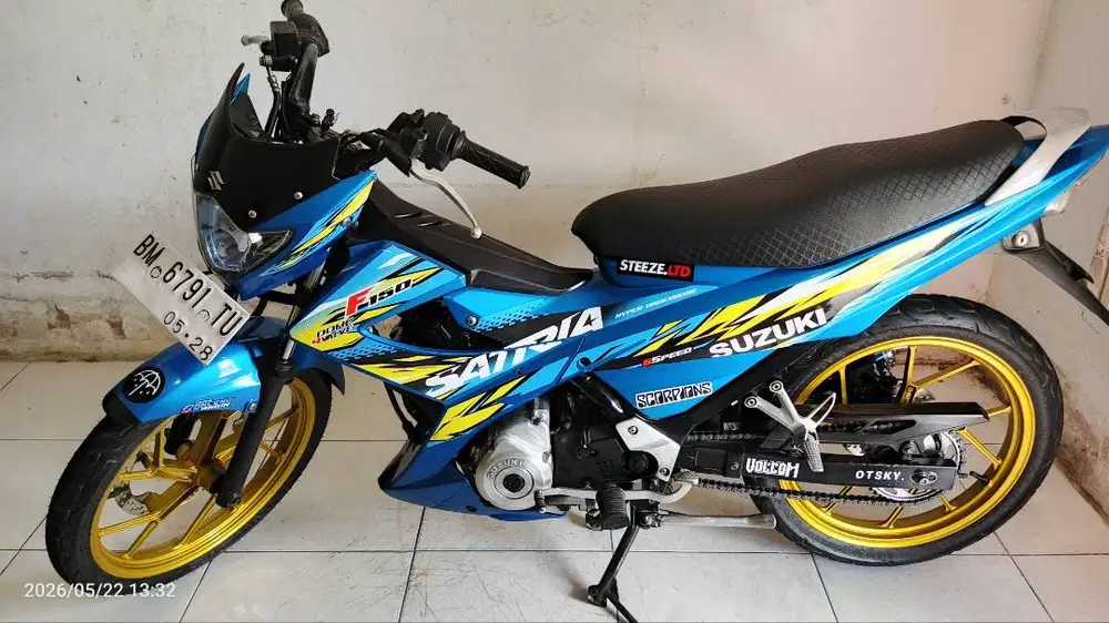 Satria Fu facelift 2015 biru