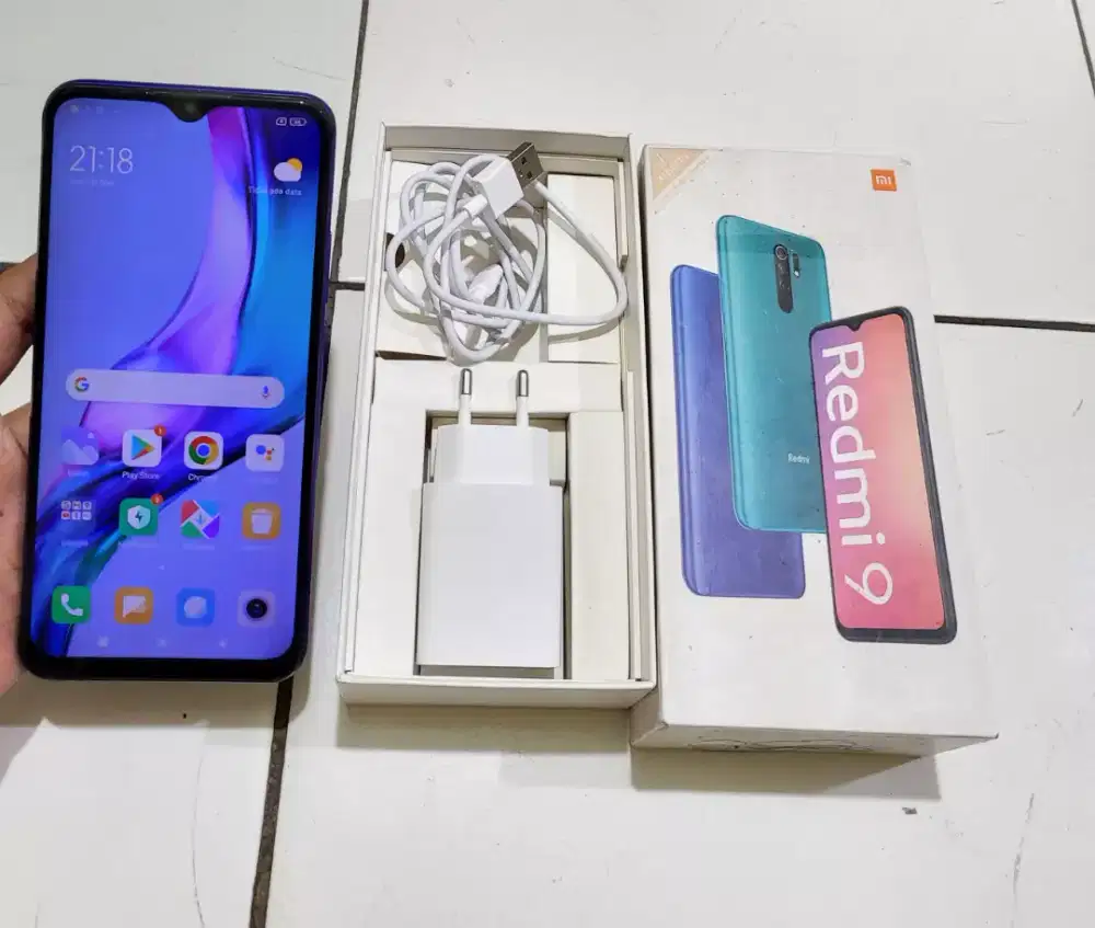 Redmi 9 Ram 4+1/64GB Fullset