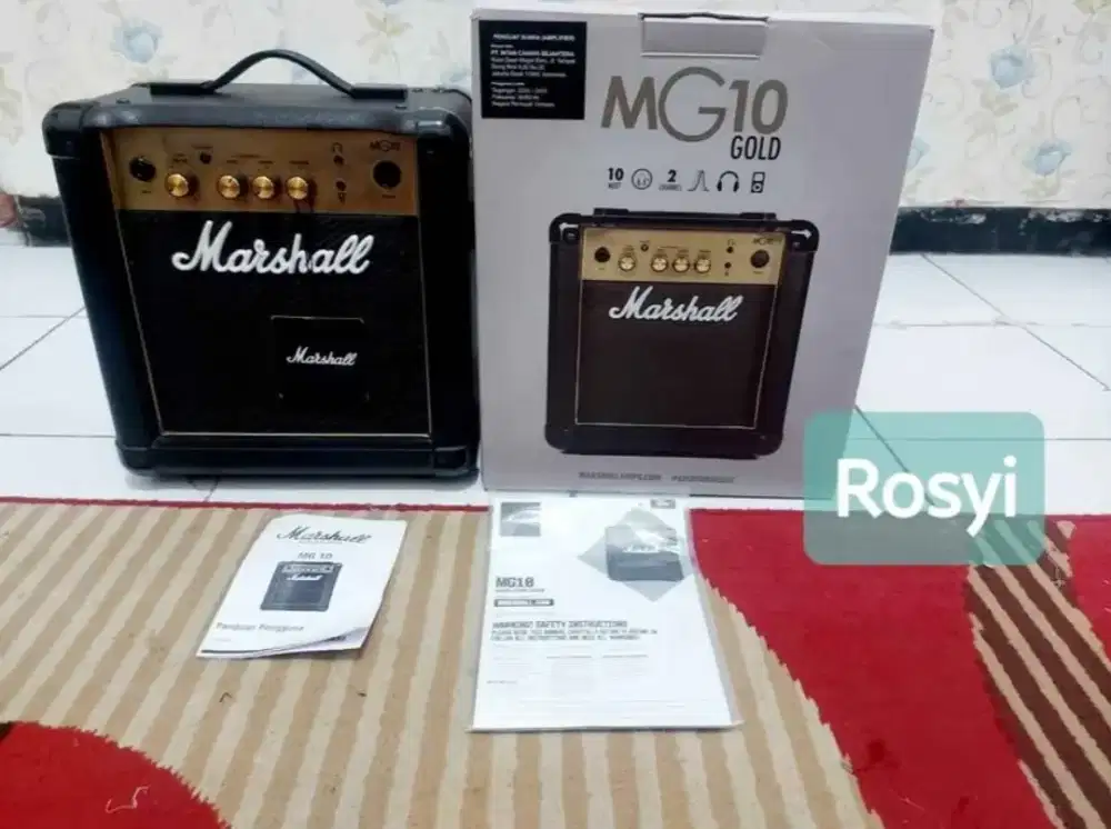 Marshall MG10 GOLD dus book ada