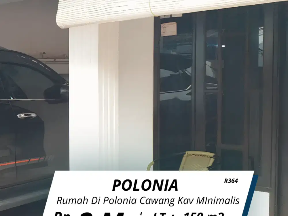Di jual rumah Polonia Cawang Kav minimalis (R364)