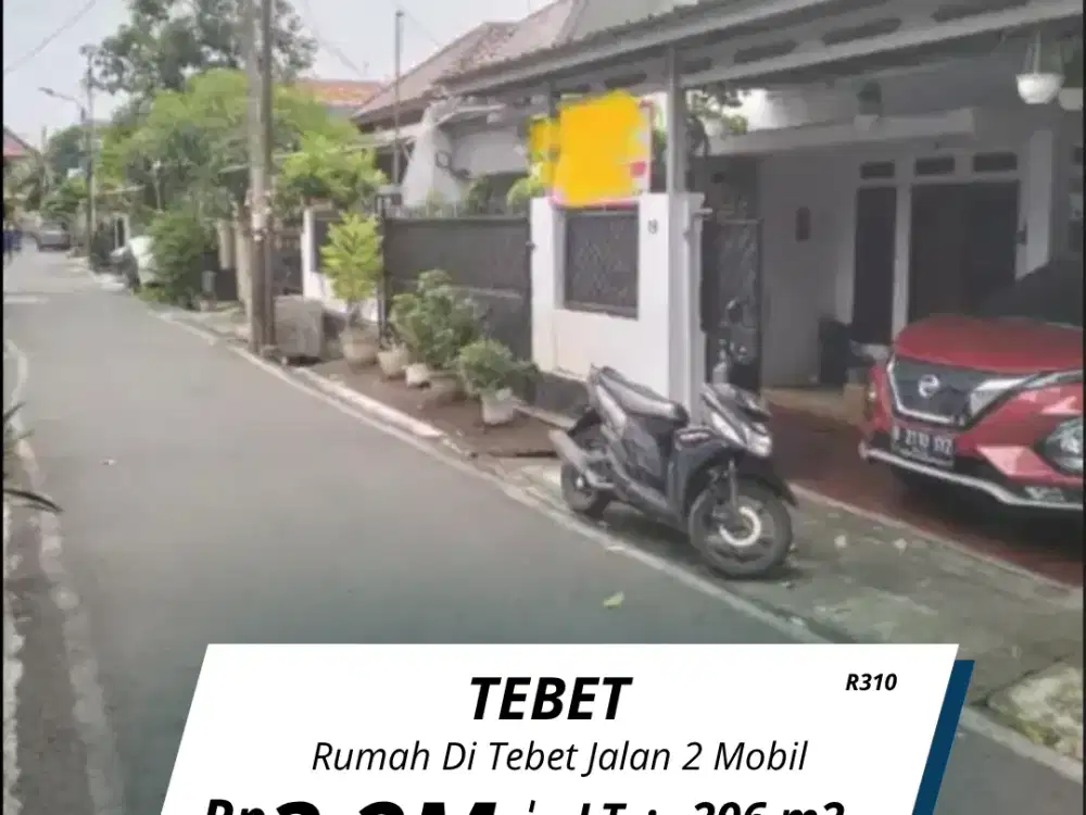 Di jual rumah Tebet jalan dua mobil ( R310 )