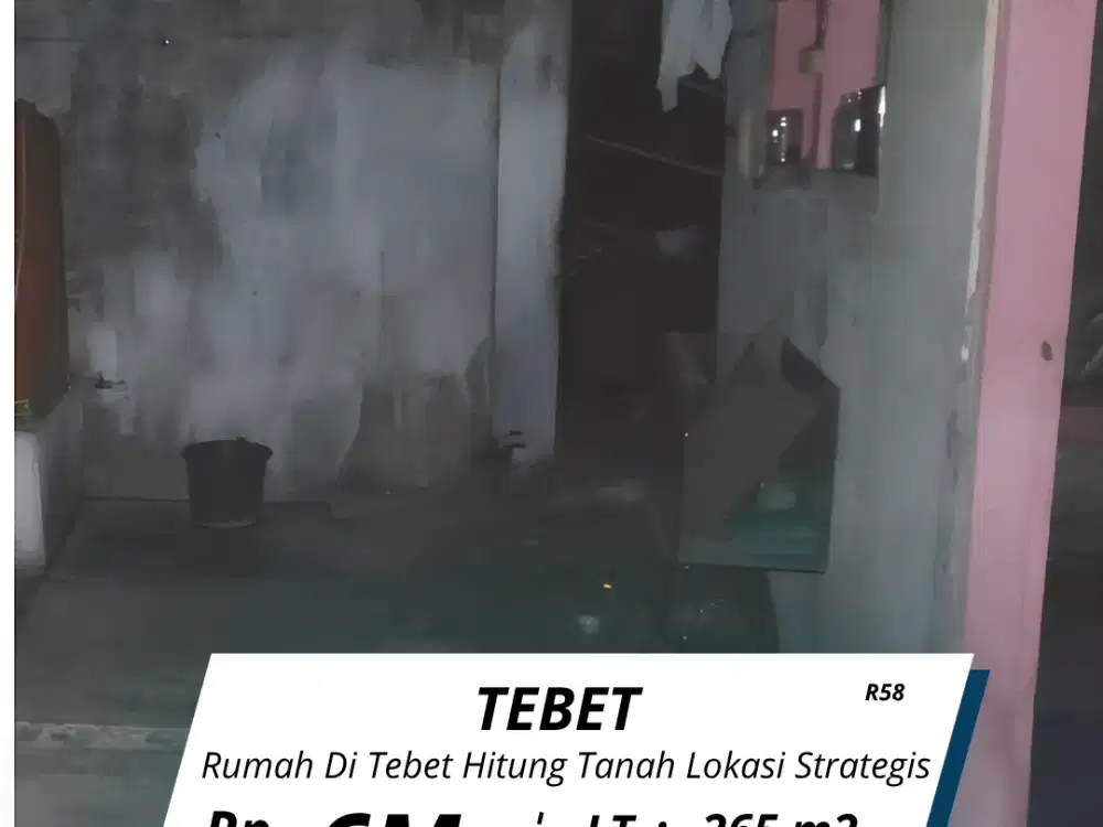 Jual rumah Tebet hitung tanah lokasi dan akses strategis.( R58 )
