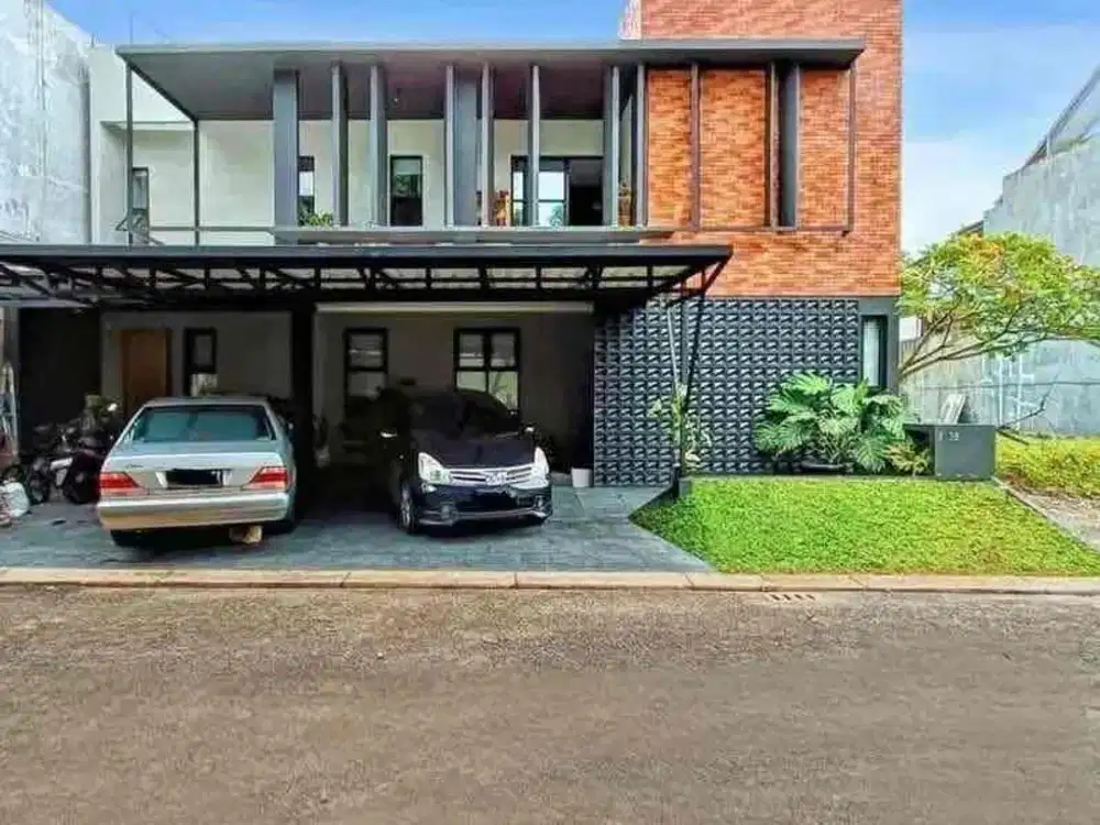 Rumah Mewah Industrial Emerald Garden Bintaro Jaya Turun Harga dan Nego sampai jadi