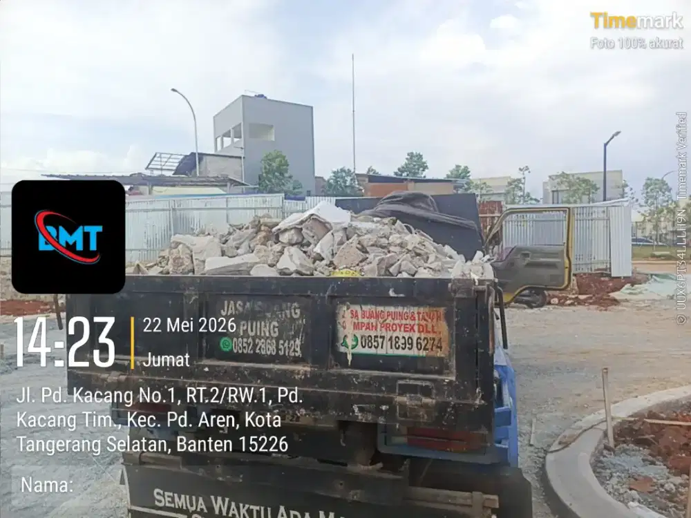 Jasa buang puing dan buang sampah
