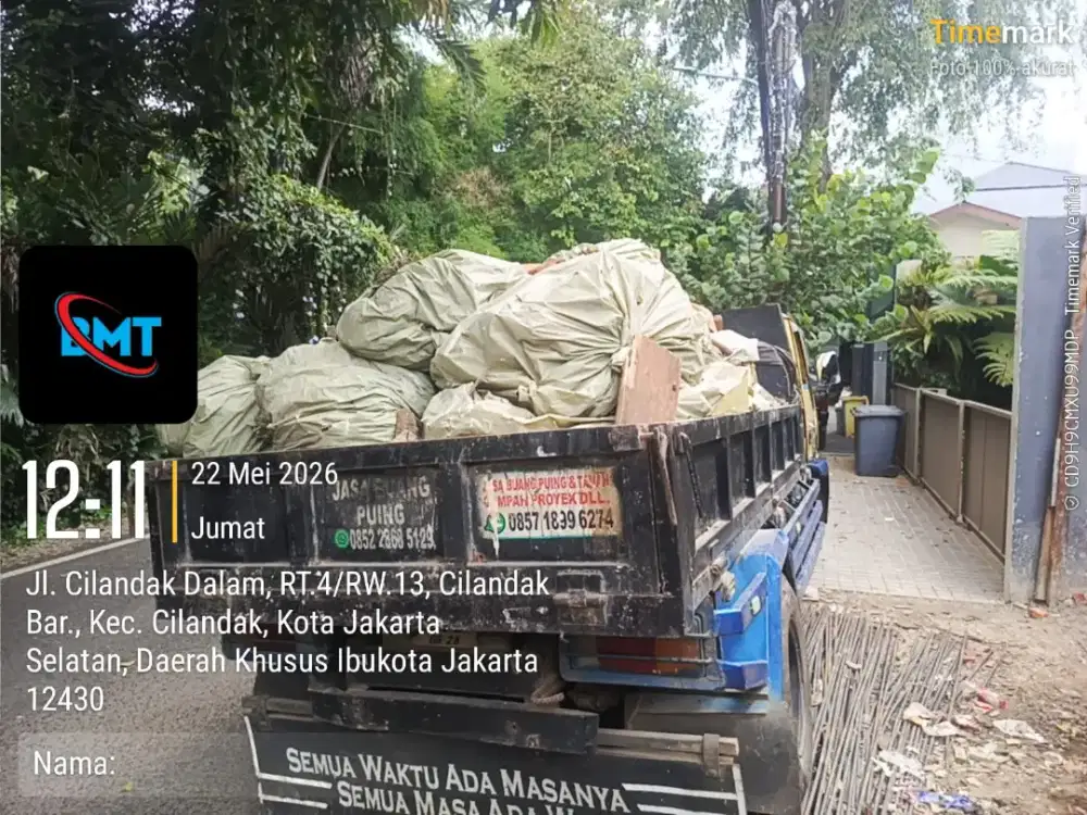 Jasa buang puing cepat