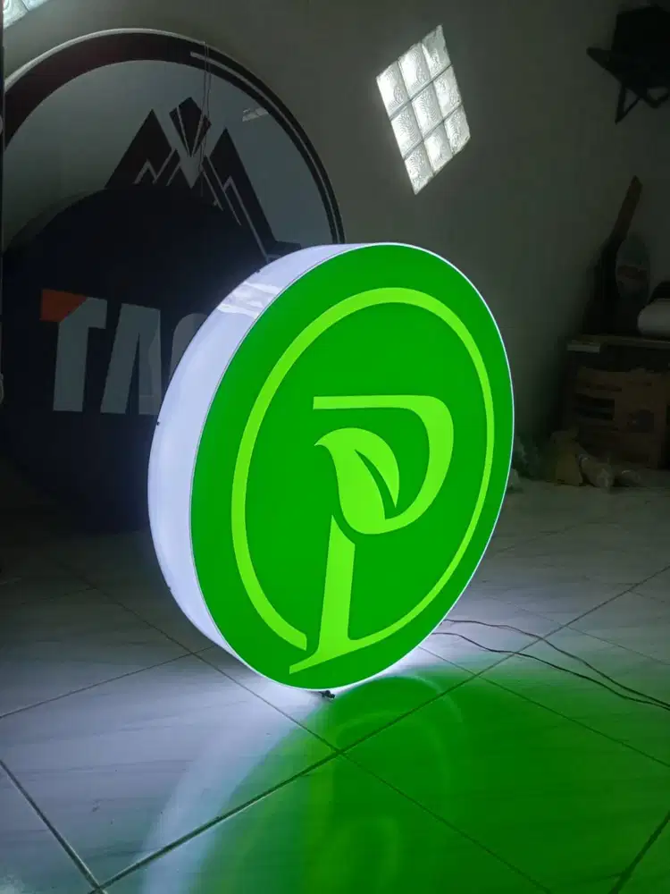 Neon Box Bulat, Neon Box Toko, Huruf Timbul dan Papan Nama