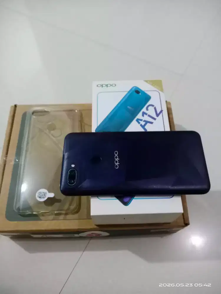 Oppo A12 ram 4/64gb lengkap mulus Dan normal
