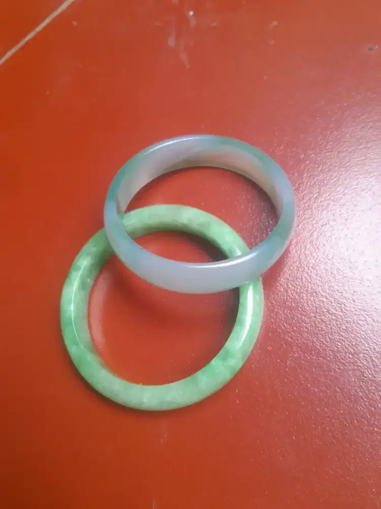Jual gelang giok masih mulus tidak cacat atau lecet