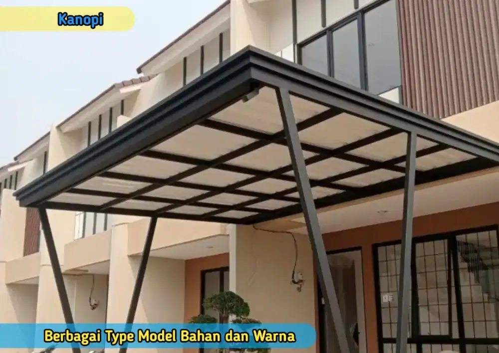 Pasang Kanopi Carport Halaman Rumah Toko Warung Galeri Dealer Bengkel