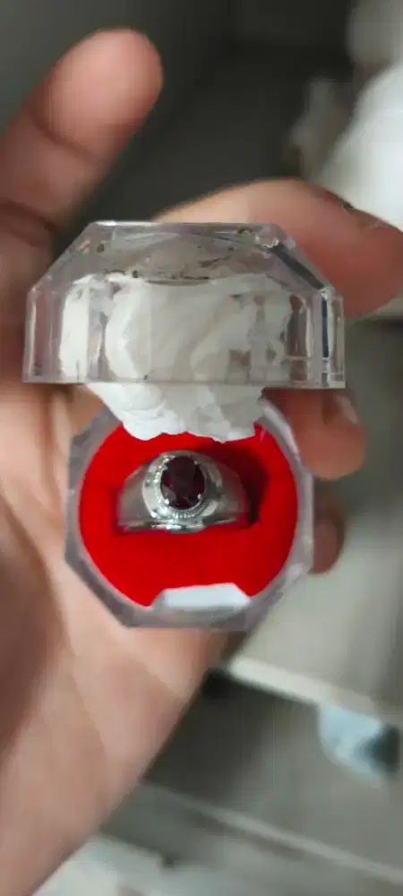 Akik natural rodholite garnet ( cutting )