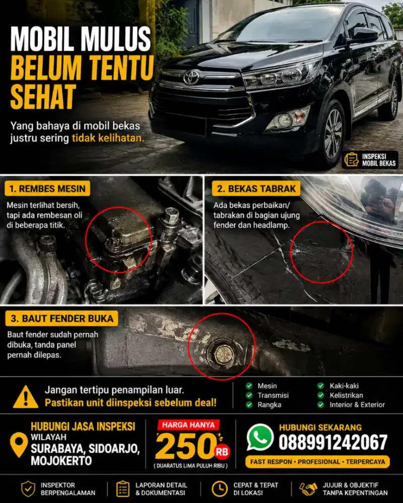 Jasa inspeksi mobil bekas