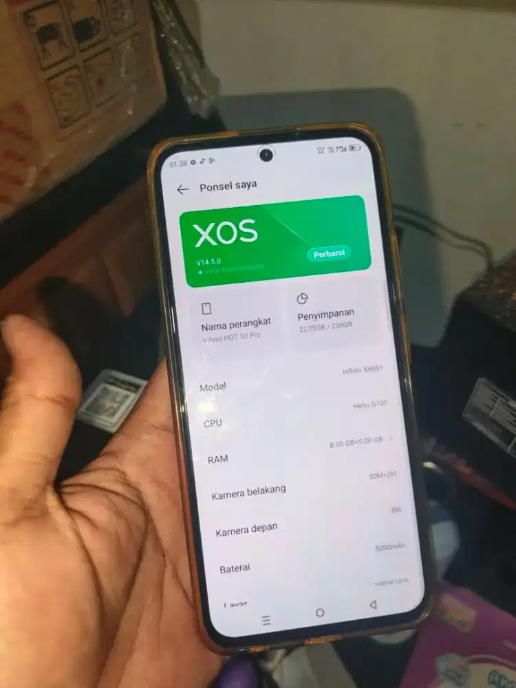 infinix hot 50 pro 8/256 minus dikit