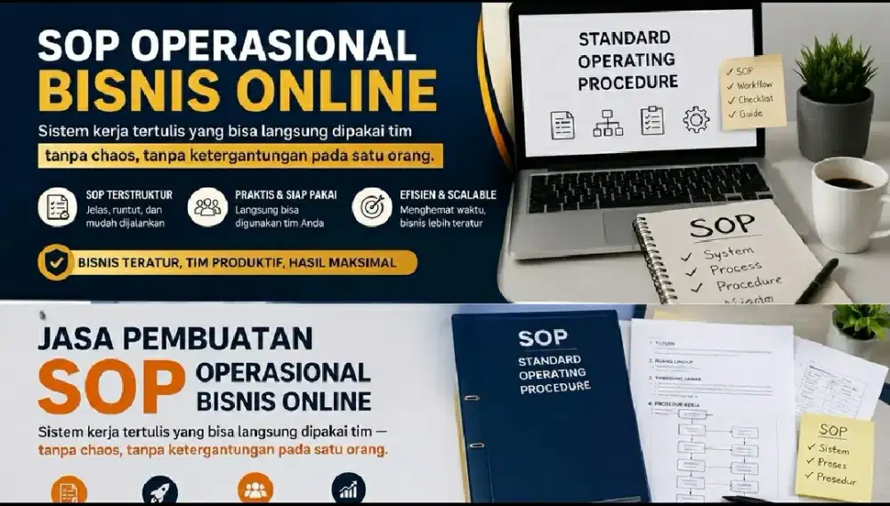 Jasa Buatkan SOP Operasional/Toko- Karyawan Bisa Kerja Mandiri