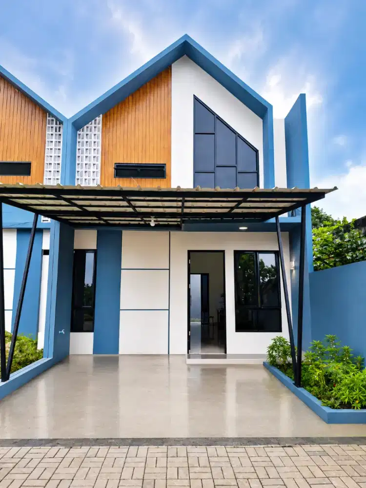 Rumah Cantik 1,5 Lantai Harga Murah Dengan Konsep Tanah Luas Siap Huni