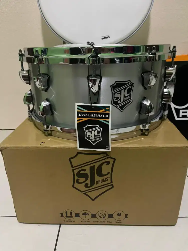Snare drum sjc alpha aluminium istimewa