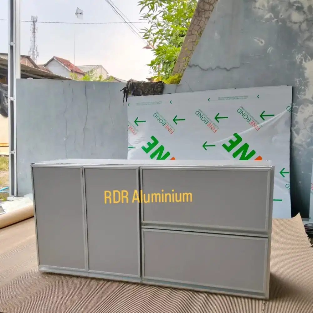 Kitchenset Aluminium Frameless (Slowmotion) Finishing ACP