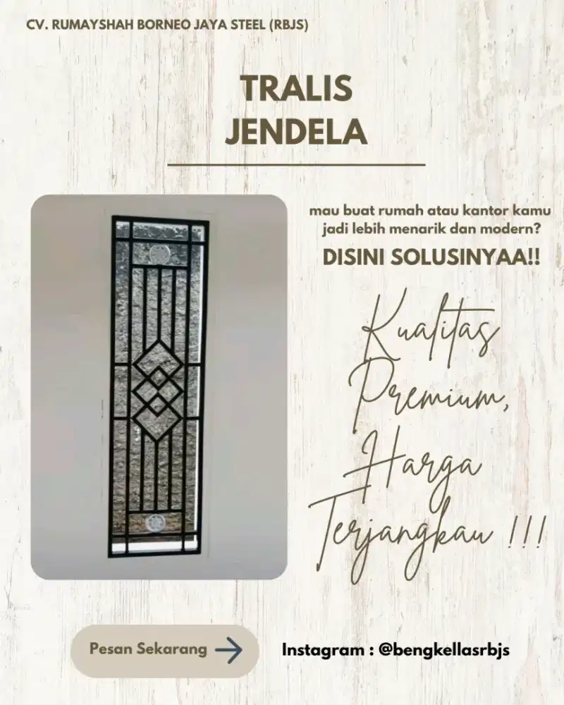 Tralis Jendela Minimalis