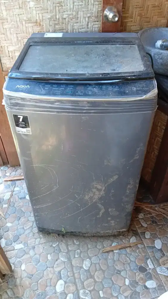 Mesin cuci Aqua 1 tanbung 8Kg,  AQW 800F / Kondisi mati total