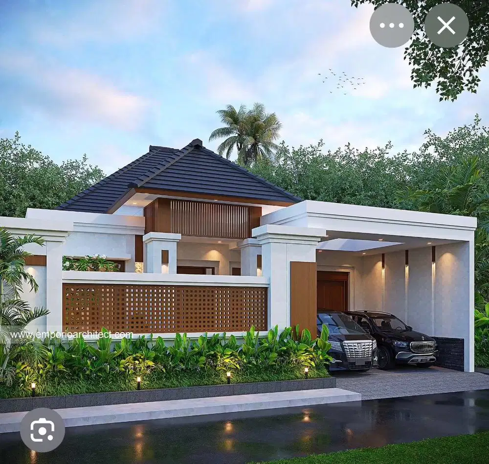 Rumah konsep villa bali