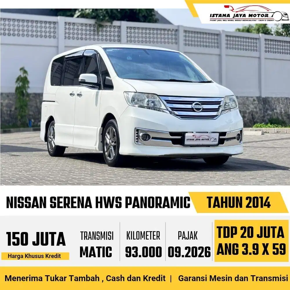 [PANORAMIC] Nissan Serena HWS Automatic 2014 Putih