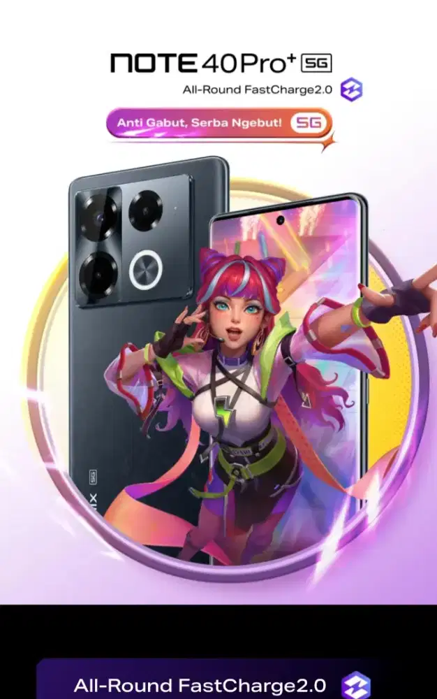 HP Infinix Note 40 Pro+ 5G 12+256GB HP Second/Bekas 5G terbaik