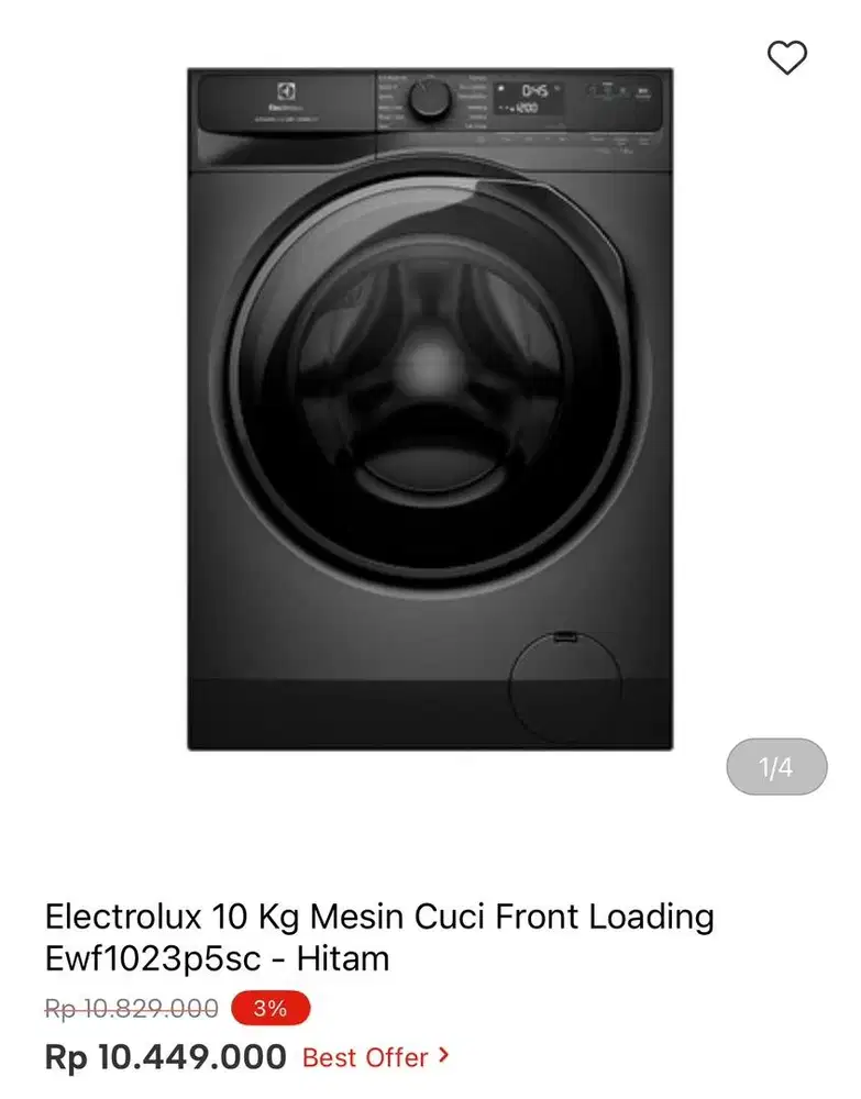 WM FRONT LOAD ELECTOLUX 10kg
