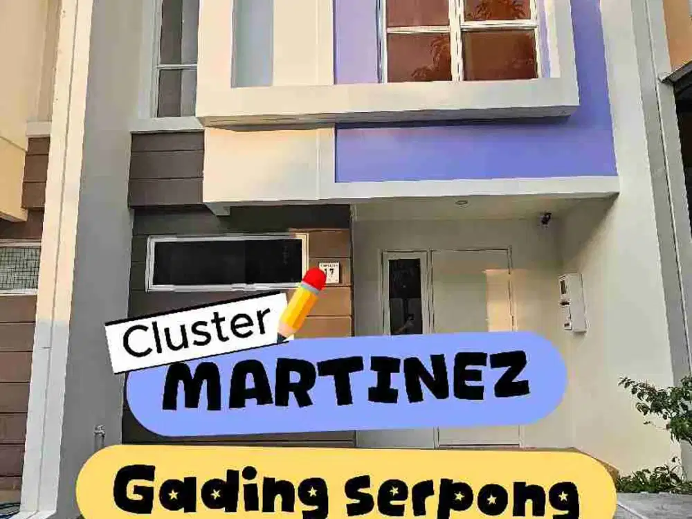 Disewakan rumah 3 kamar di martinez gading serpong