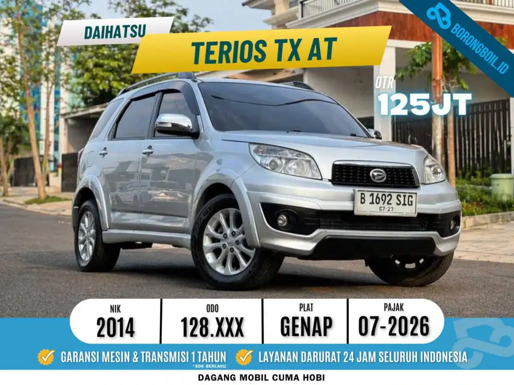 Daihatsu Terios TX AT Silver Metalik 2014