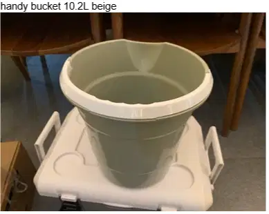 handy bucket 10.2L beige