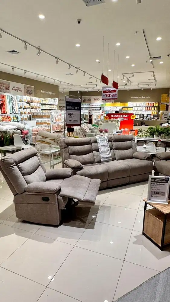 Jual Cepat Sofa Set Recliner Fabric