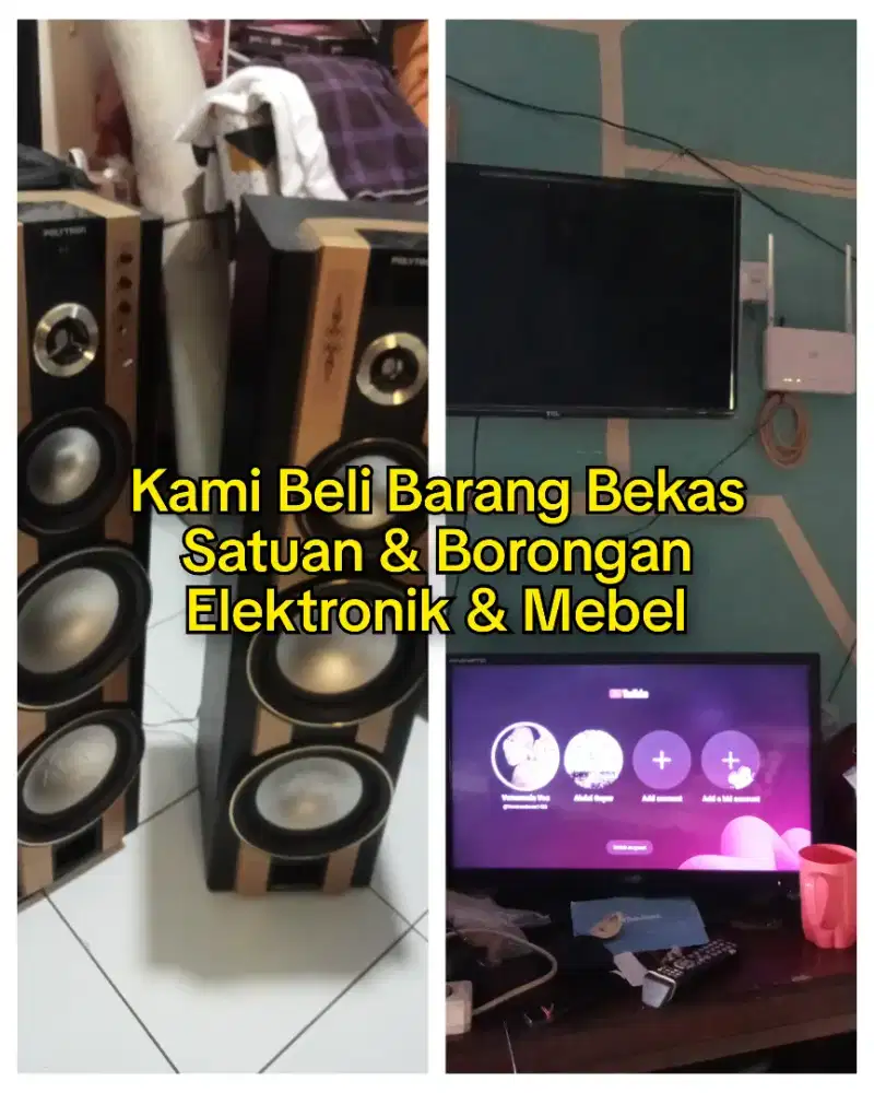 Kami siap Tampung Elektronik dan TV LED, Speaker, dll Barkas anda