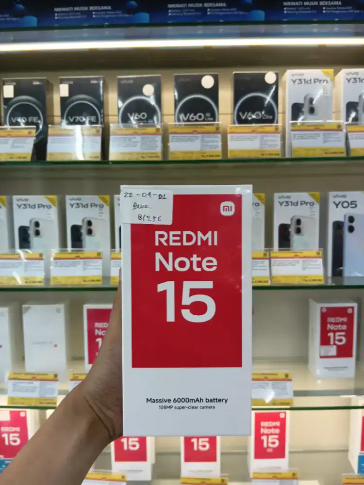 REDMI NOTE 15 4G 8GB / 128GB - Layar AMOLED 120Hz, Baterai Jumbo 6000
