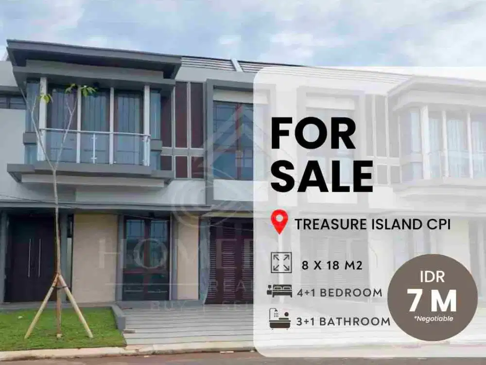 Di jual Rumah Full Interior Treasure Island CPI Makassar