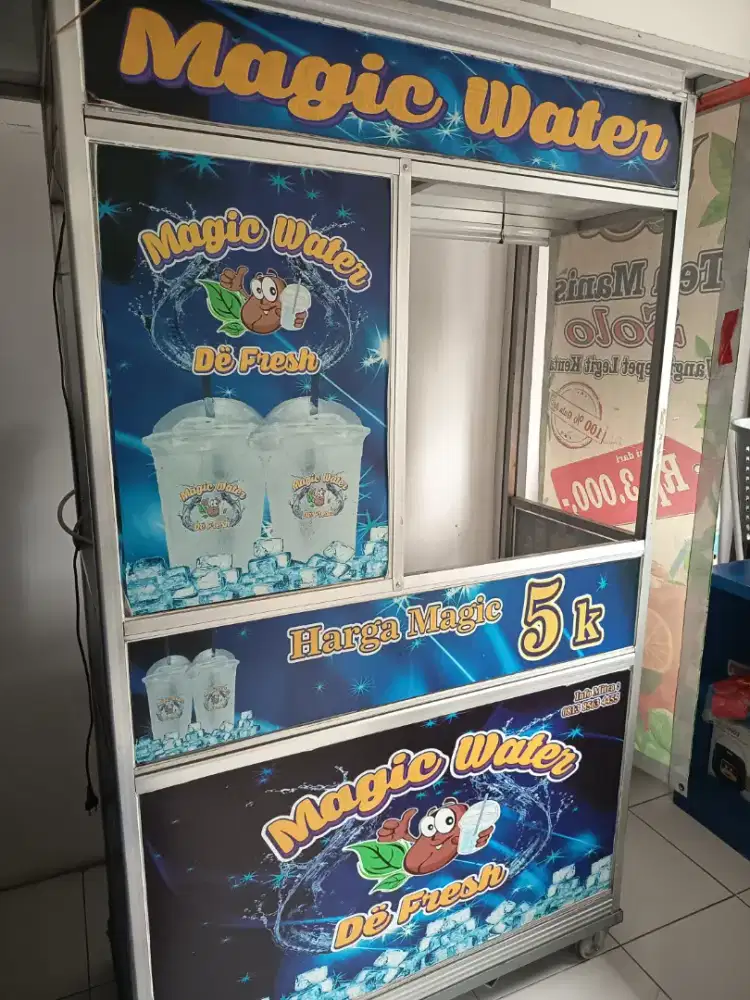 Gerobak stand es teh